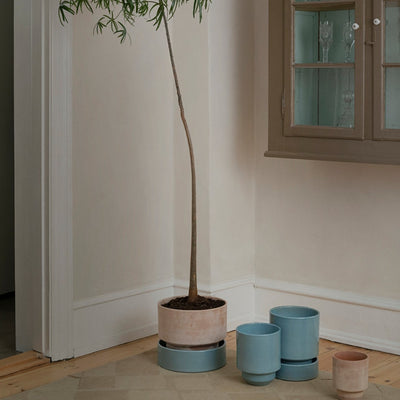 Hoff Pot underskål - blå glaseret