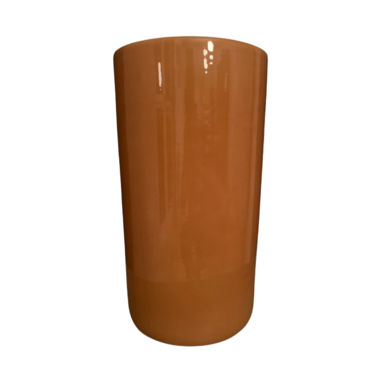 Oak vase - gul glaseret