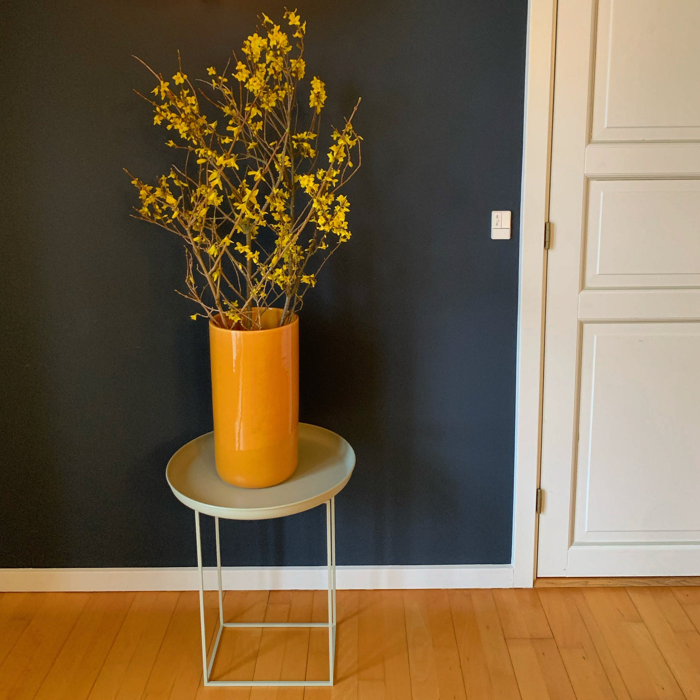 Oak vase - gul glaseret