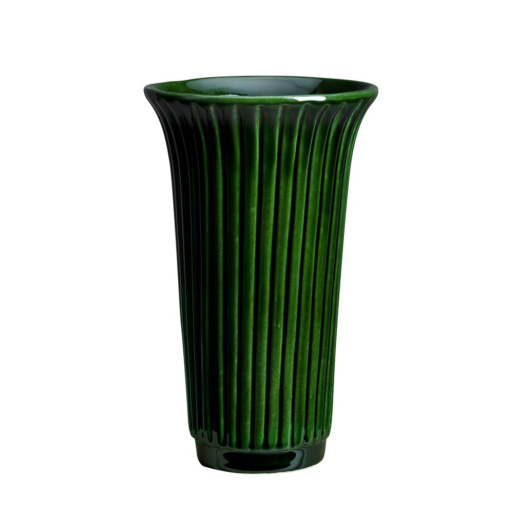Daisy vase - grøn glaseret